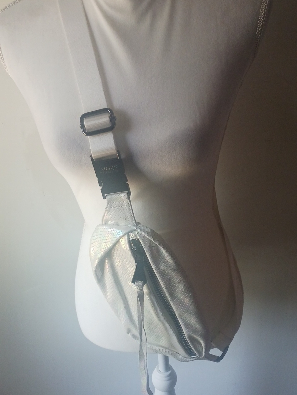 Aimee Kestenberg Iridescent Pearl Crossbody Belt Bag